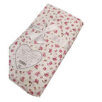 Completo lenzuola matrimoniale in cotone roselline fiocco Pezzoli