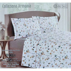 Completo lenzuola matrimoniale RASO COTONE PRIMULA ARMONIA ART DECO'