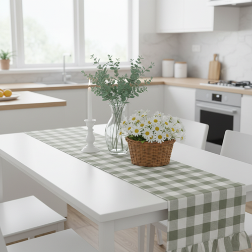 Runner con gala Bolgheri Verde Blanc Mariclò CM 50X170