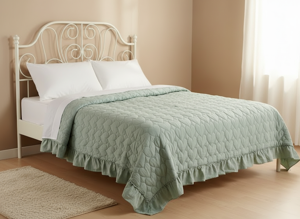 Trapunta-copriletto matrimoniale 260x260 Blanc Mariclò A3842999VE