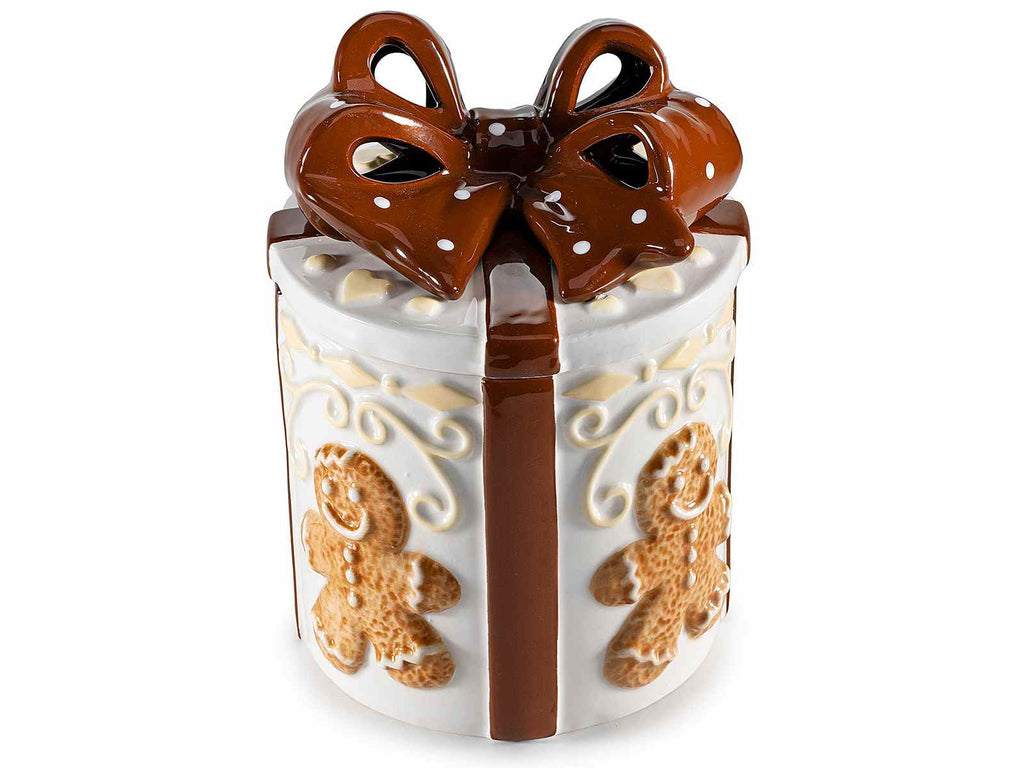Barattolo alimentare in ceramica pacchetto regalo e rilievi