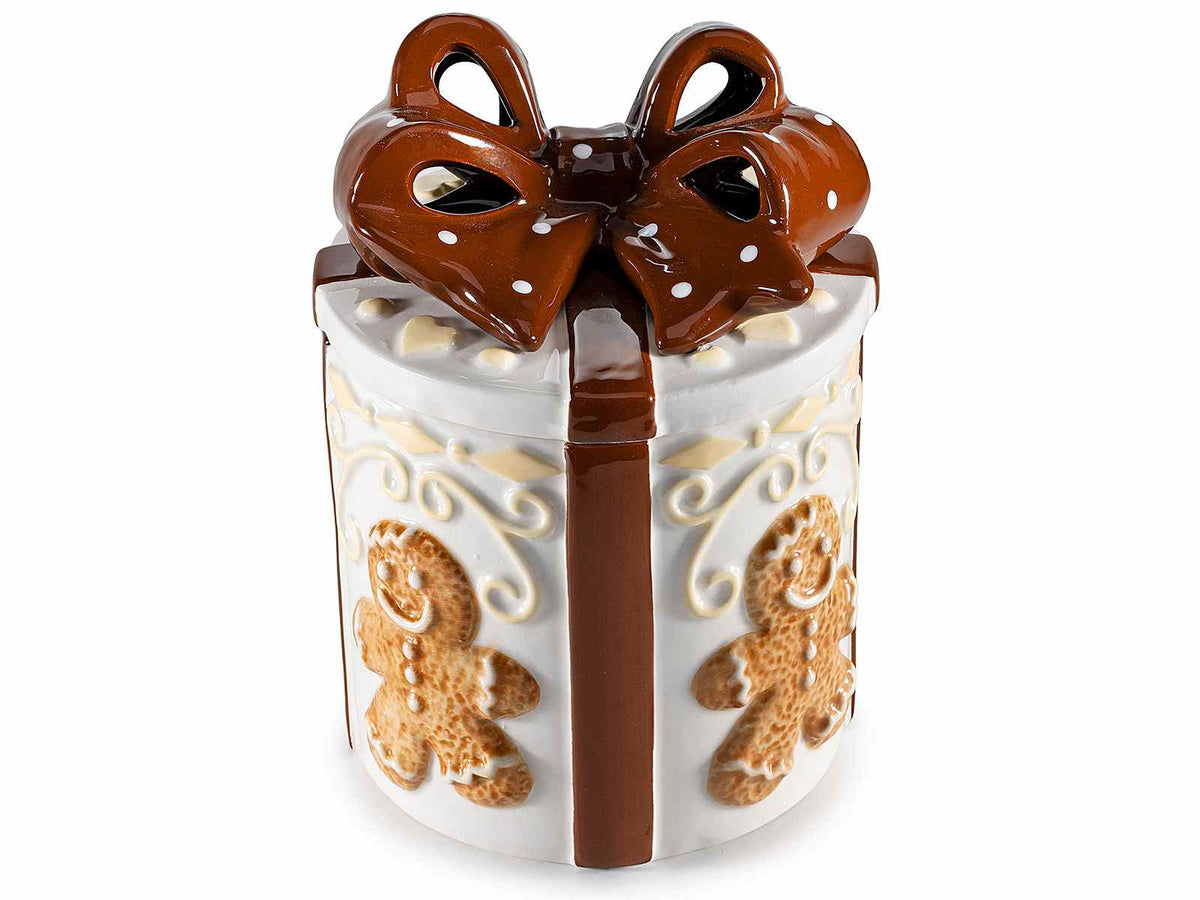 Barattolo alimentare in ceramica pacchetto regalo e rilievi