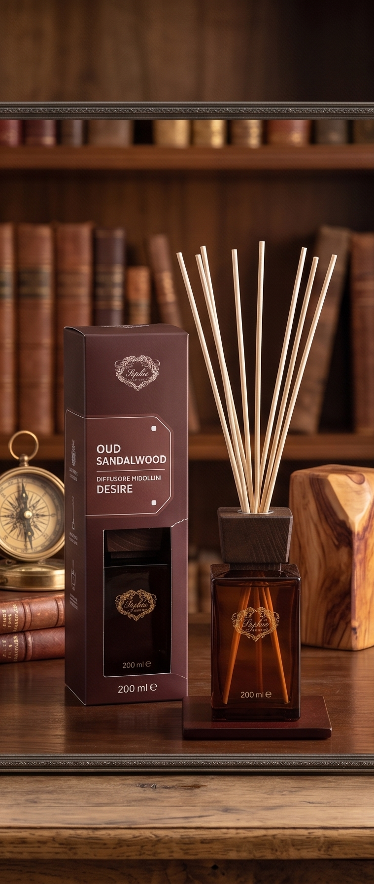 DIFFUSORE AMBIENTE CON MIDOLLINI 200ML DESIRE VARIE FRAGRANZE SOPHIE