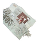 PLAID EFFETTO LANA 140X180CM CON FRANGE ROSALIE DIADEMA