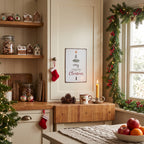 Targa in metallo "A cosy Christmas" cm 20x14 (70243-00)