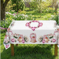 TOVAGLIA COTONE DIGITALE CUORE E ROSE GIPETEX (20671CUORE)