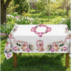 TOVAGLIA COTONE DIGITALE CUORE E ROSE GIPETEX (20671CUORE)