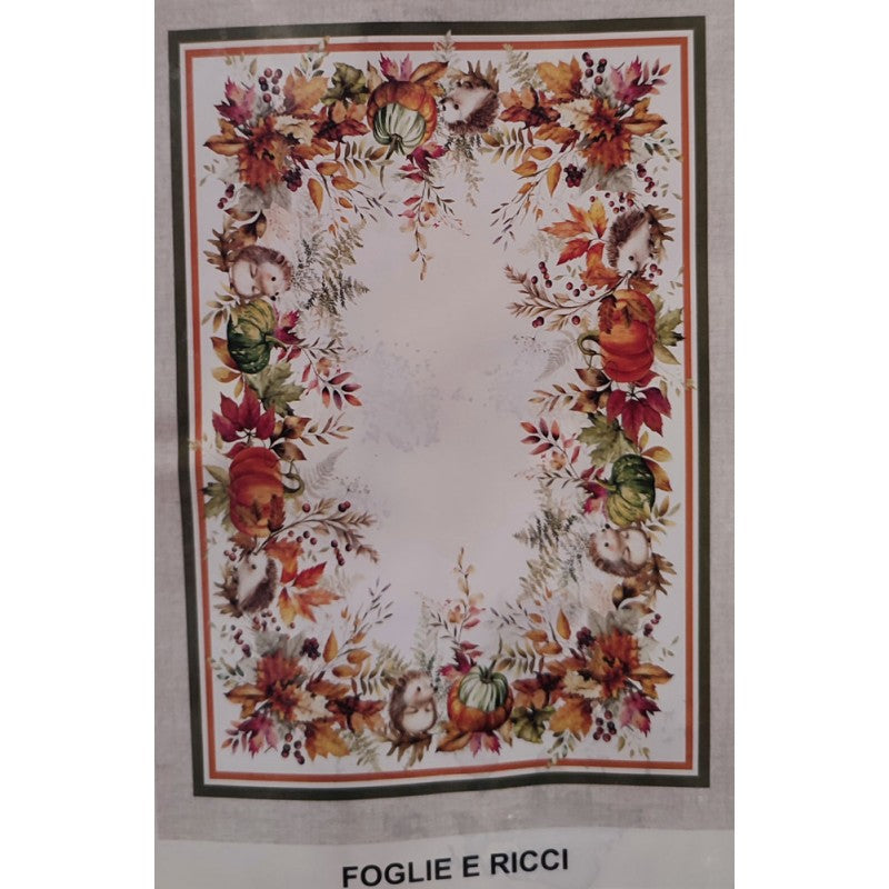 TOVAGLIA COTONE DIGITALE FOGLIE E RICCI PEZZOLI