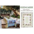 TOVAGLIA IN COTONE DIGITALE GREEN RABBIT DA 12
