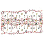 TOVAGLIA COTONE DIGITALE PASQUA BLOSSOM GIPETEX (20671B)