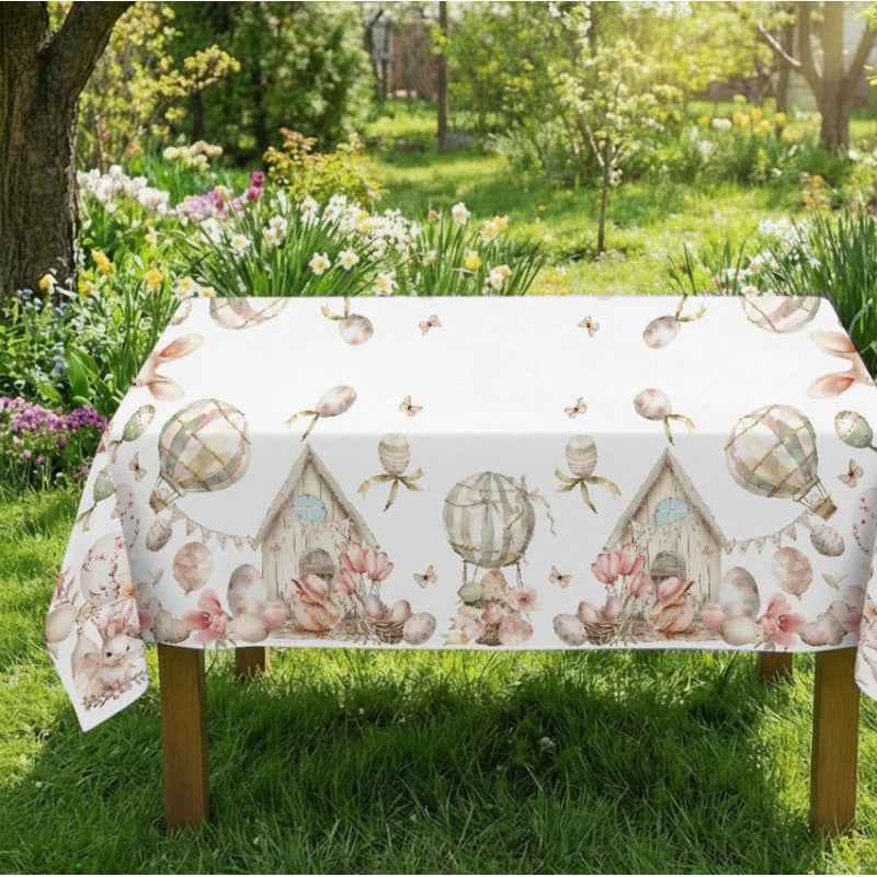 TOVAGLIA COTONE DIGITALE PASQUA PINK EASTER GIPETEX (20671P)