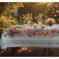 Tovaglia 100% cotone stampa digitale ROSE PEZZOLI x 12 cm 140X245