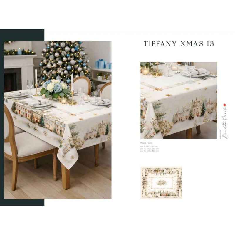 TOVAGLIA COTONE DIGITALE TIFFANY XMAS 13 VINGI 2 MISURE