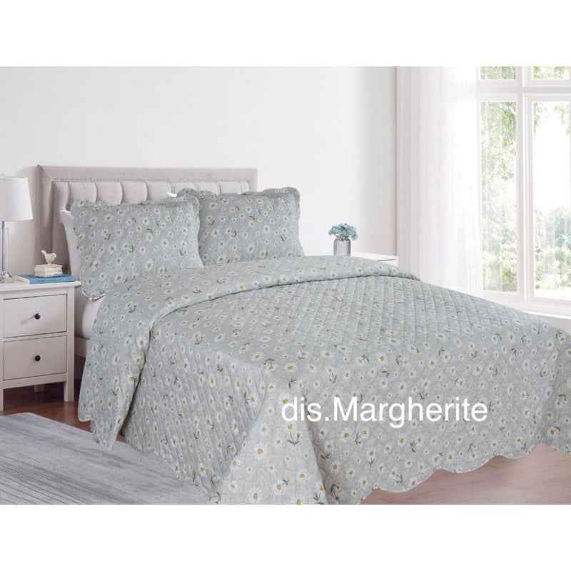 Trapuntino termosaldato microfibra matrimoniale MARGHERITE
